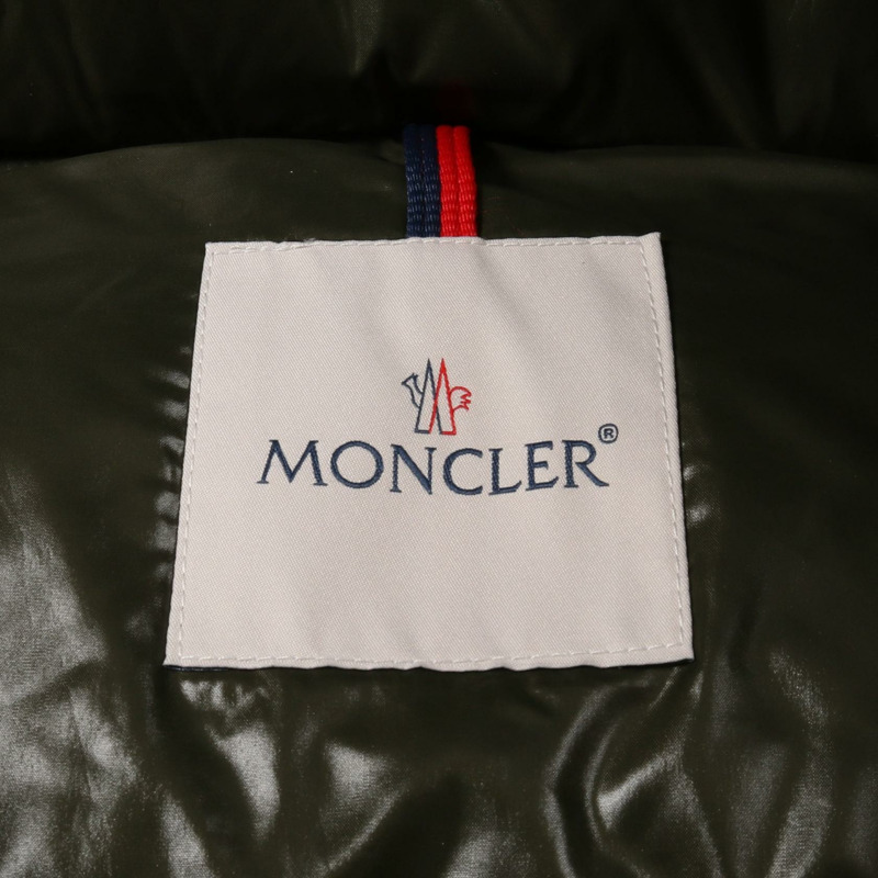 MONCLER MONTRIOND 羽絨外套，尼龍羊毛棉混紡，卡其色，二手男款1碼-2