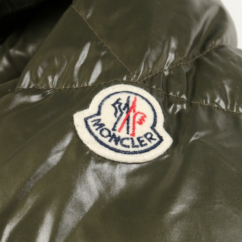 MONCLER MONTRIOND 羽絨外套，尼龍羊毛棉混紡，卡其色，二手男款1碼-4