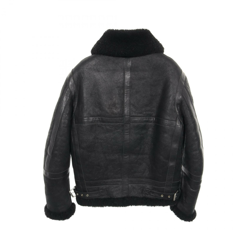 ACNE STUDIOS Ian Shearling 皮革外套 Jean Mouton 黑色 二手 男款-1