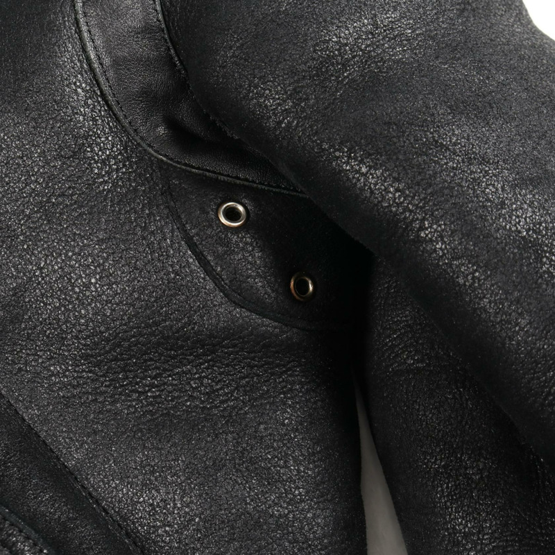 ACNE STUDIOS Ian Shearling 皮革外套 Jean Mouton 黑色 二手 男款-7