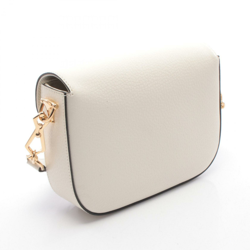 GUCCI × adidas Horsebit 1955 單肩包 658574 皮革 白色 黑色 二手 女款-1