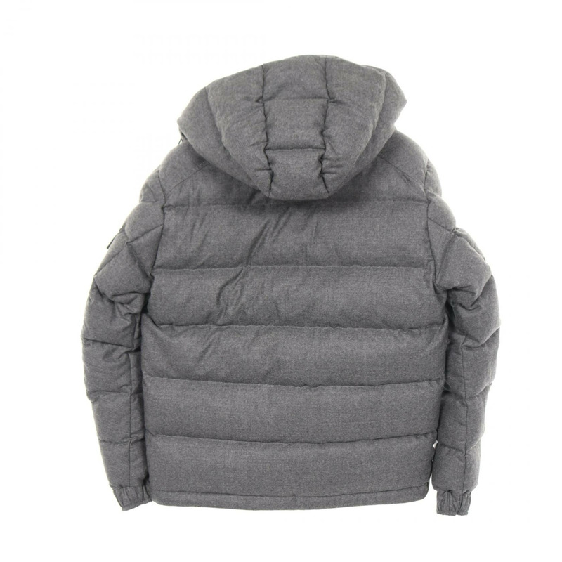 MONCLER MONTGENEVRE 羽絨外套 羊毛 灰色 男款 二手-1