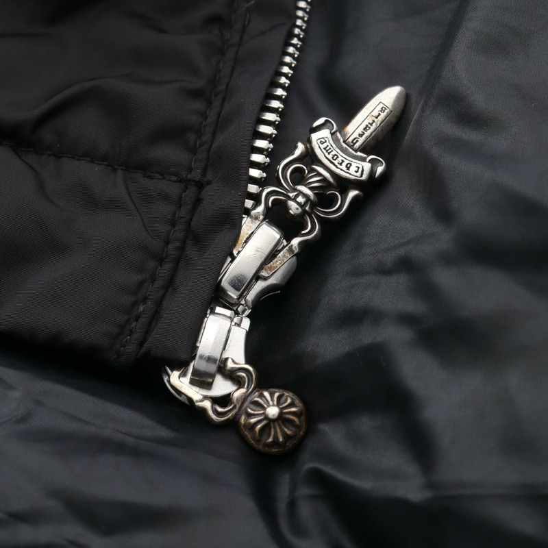 鉻心牌男士黑色尼龍羽絨外套(二手)-9