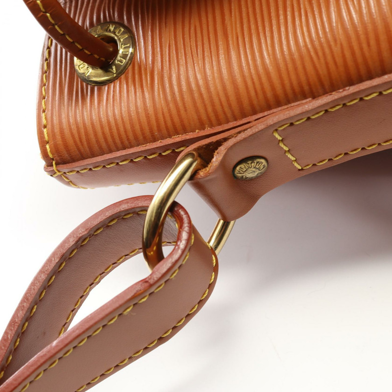 路易威登 Petit Noe 肩背包 M44108 Epi 皮革棕色 Cipango 金色二手-9