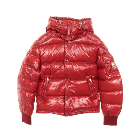 MONCLER MALJASSET 男士紅色尼龍羽絨外套（二手）