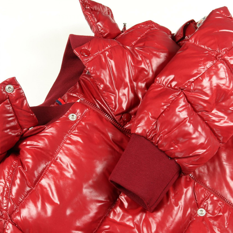 MONCLER MALJASSET 男士紅色尼龍羽絨外套(二手)-9