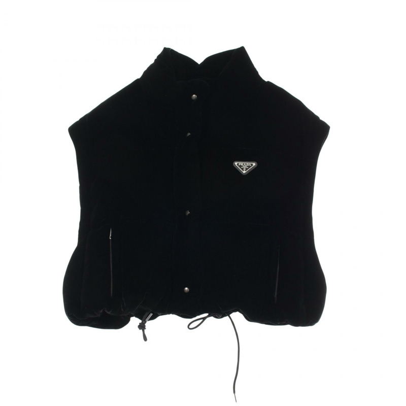 PRADA 男士羽絨外套 #38 人造絲黑色 二手-2