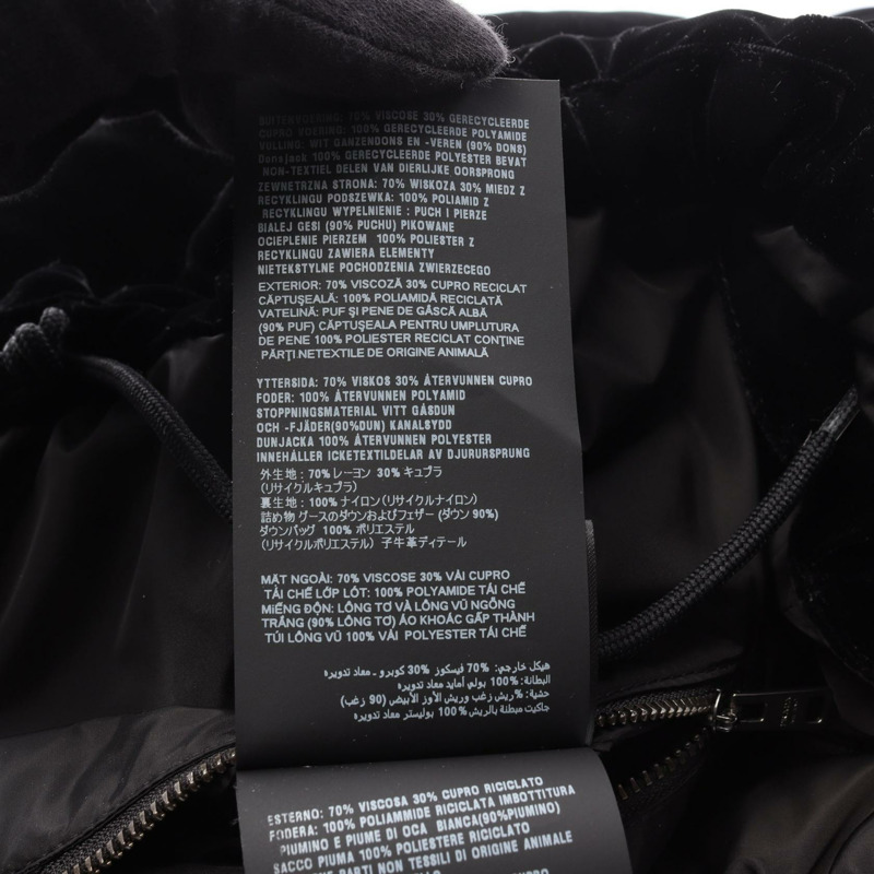 PRADA 男士羽絨外套 #38 人造絲黑色 二手-5