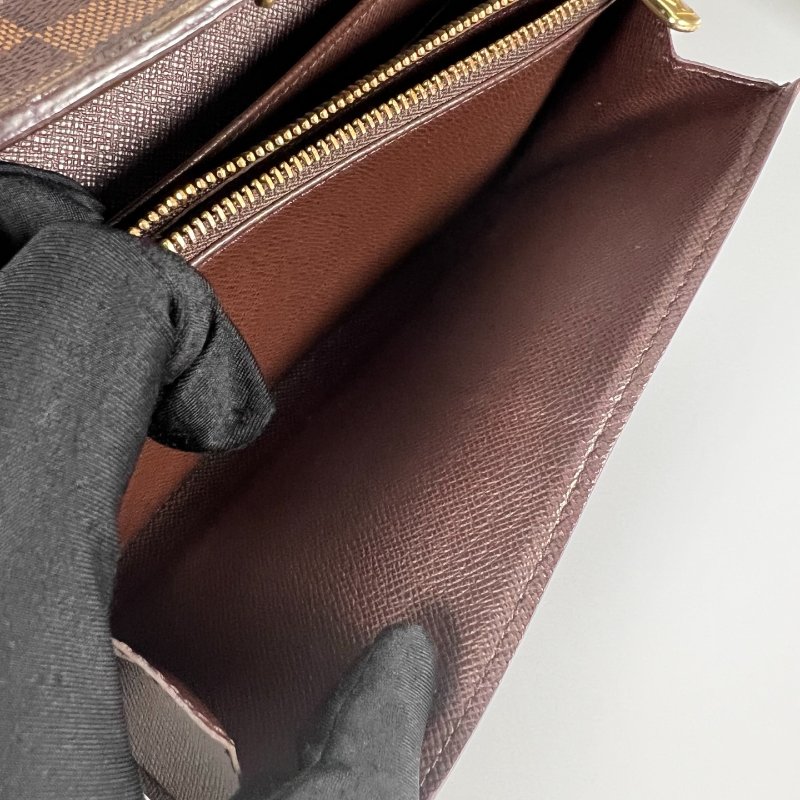 LV N61725 棋盤格掀蓋長夾-5