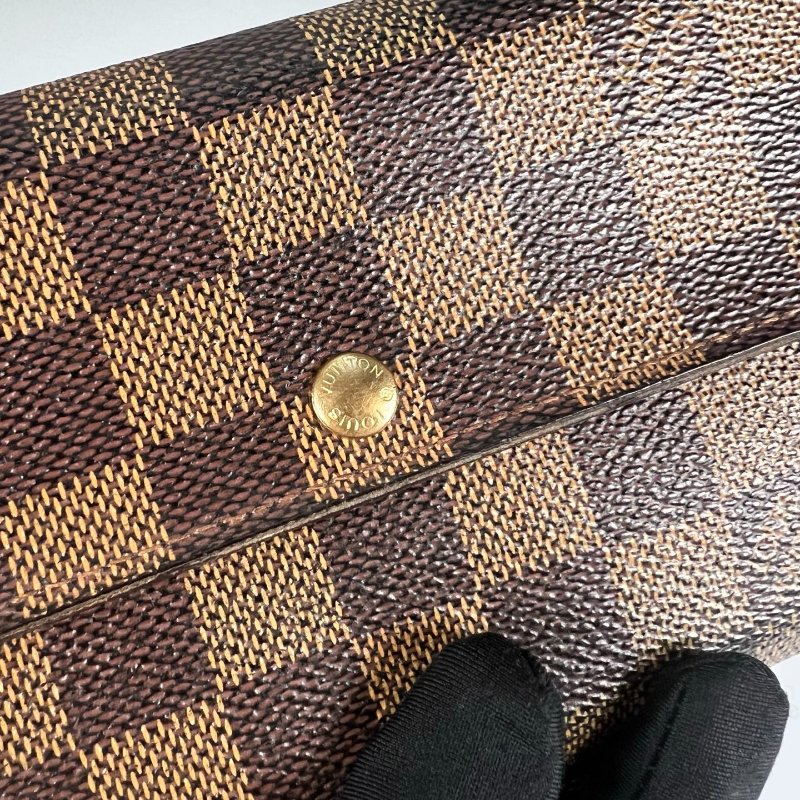 LV N61725 棋盤格掀蓋長夾-8