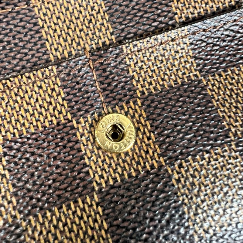 LV N61725 棋盤格掀蓋長夾-9