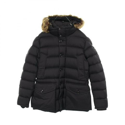 MONCLER CLUNYE 男士黑色尼龍羽絨外套（二手）