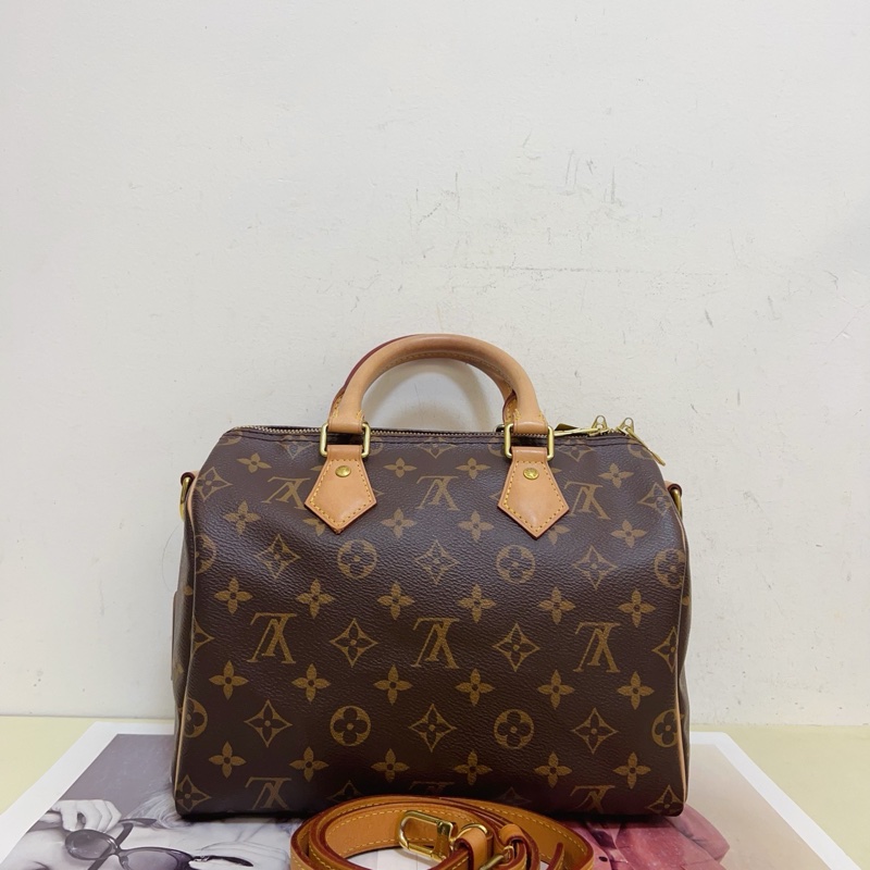 LV 路易威登 speedy25 波士頓枕頭包-1