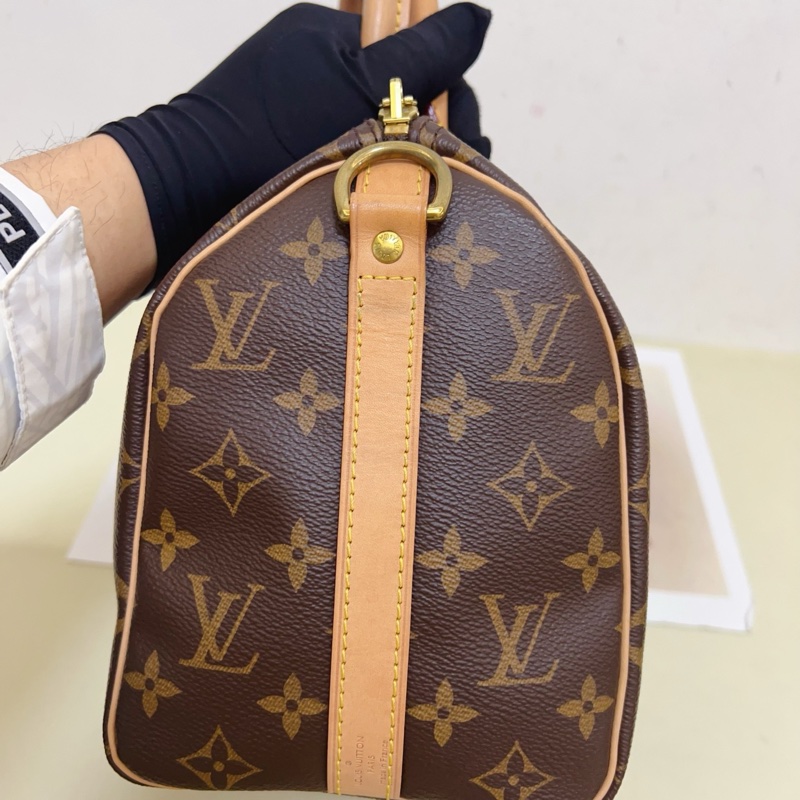 LV 路易威登 speedy25 波士頓枕頭包-5
