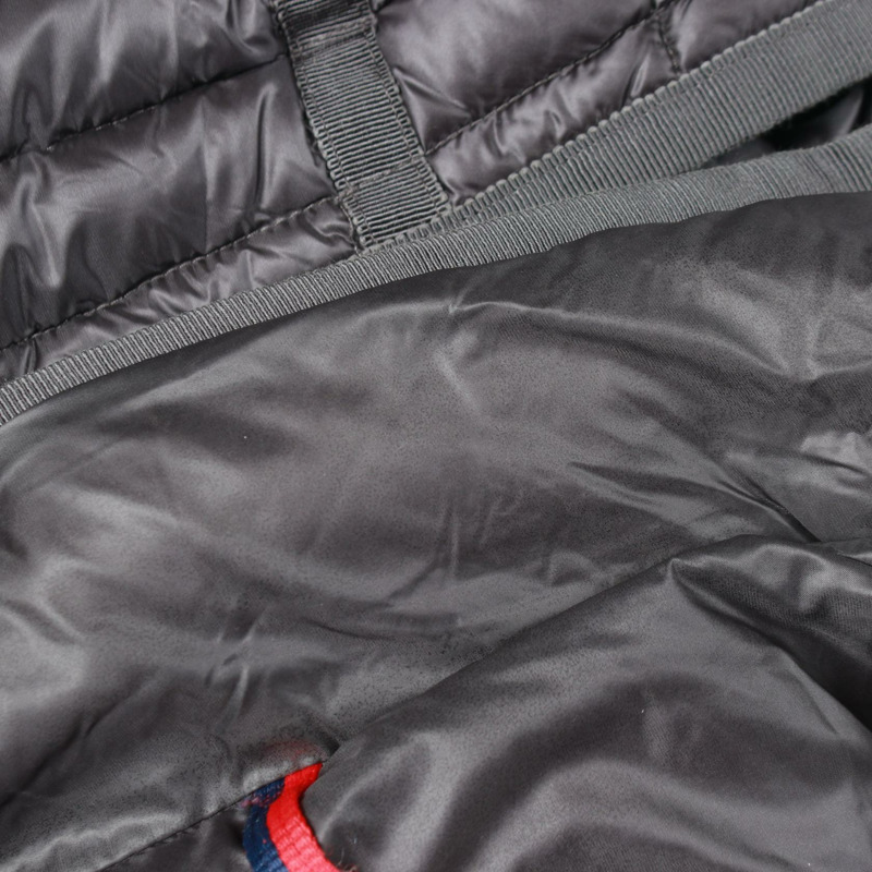 MONCLER HERMINE 帶帽羽絨外套 尼龍灰色 #0 二手女款-6