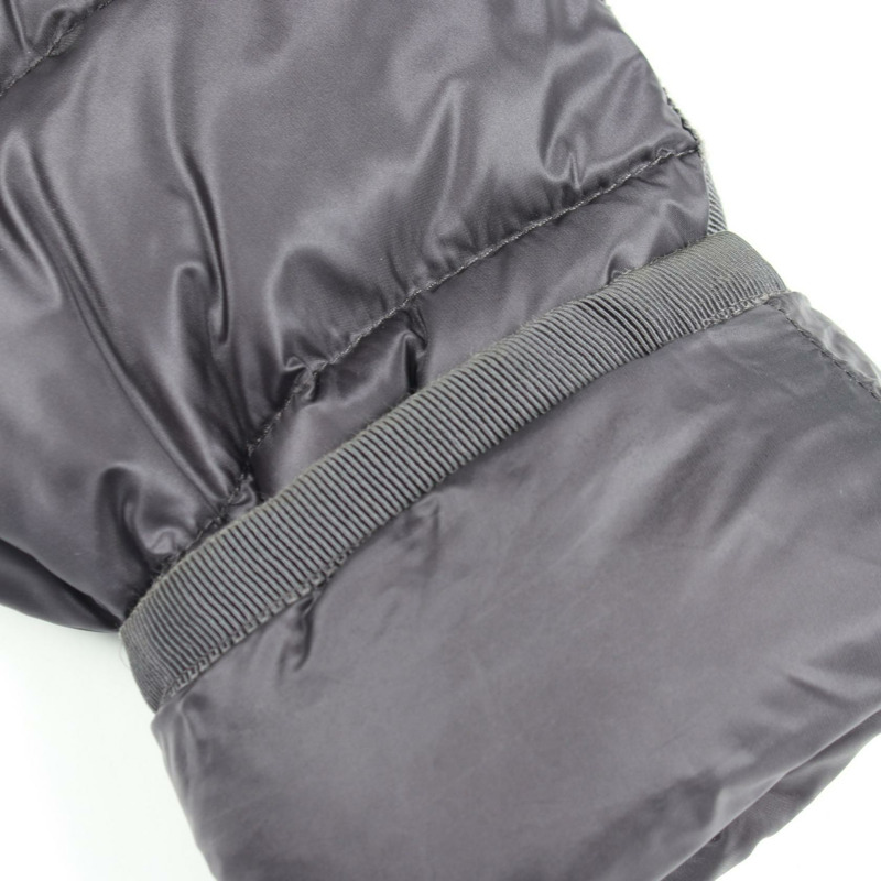 MONCLER HERMINE 帶帽羽絨外套 尼龍灰色 #0 二手女款-7