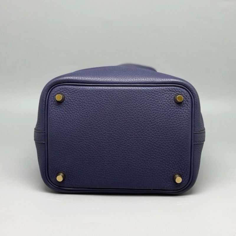 【罕有顏色✨狀況超好❗️全網最低價】Hermes 愛馬仕 Picotin 18 菜籃子 紫藍色 金扣-4