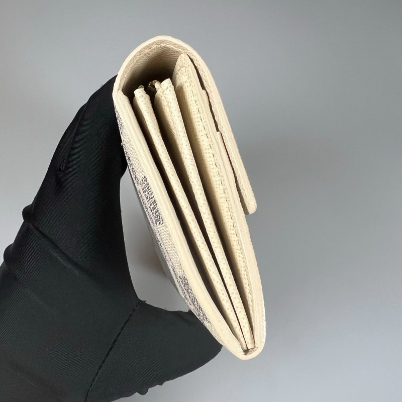 LV N61735 白棋盤格紋長夾-3