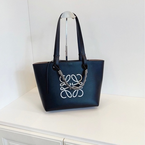 【98新🆕】Loewe Anagram Tote Bag🐼全皮黑白熊貓配色 手提包