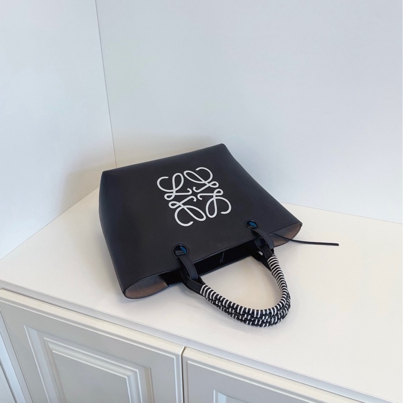 【98新🆕】Loewe Anagram Tote Bag🐼全皮黑白熊貓配色 手提包-3