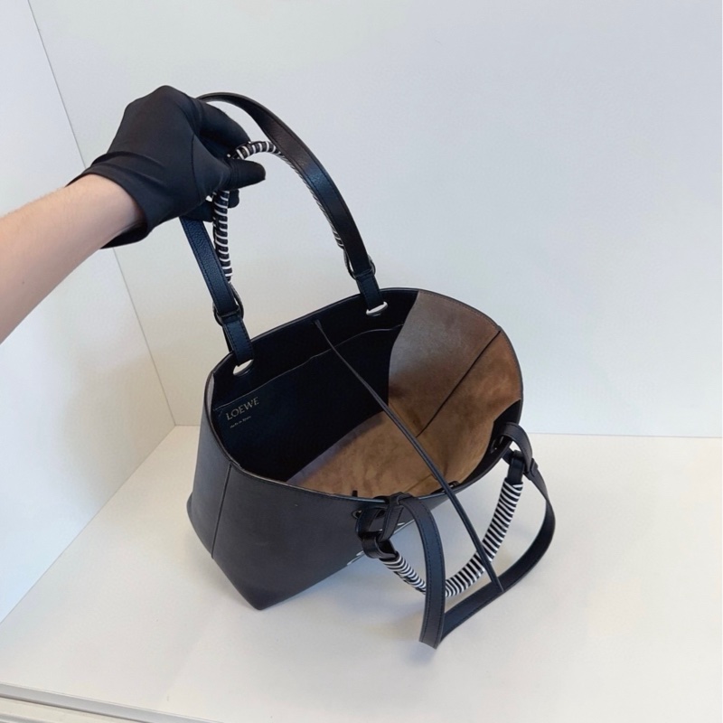 【98新🆕】Loewe Anagram Tote Bag🐼全皮黑白熊貓配色 手提包-7