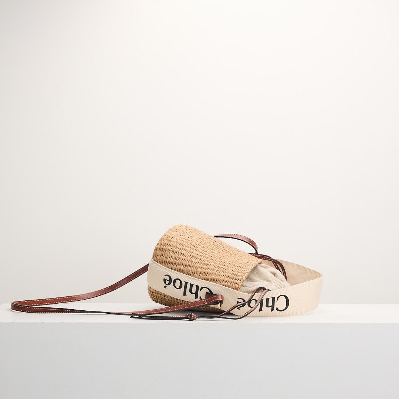 二手Chloé 草編水桶包-1