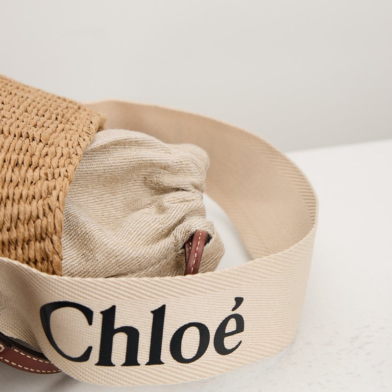 二手Chloé 草編水桶包-3