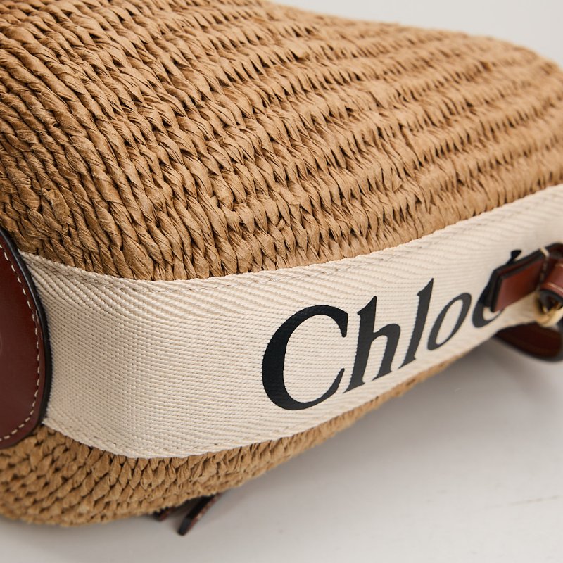 二手Chloé 草編水桶包-4