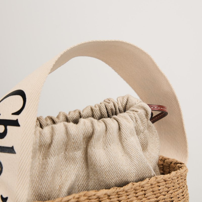 二手Chloé 草編水桶包-6