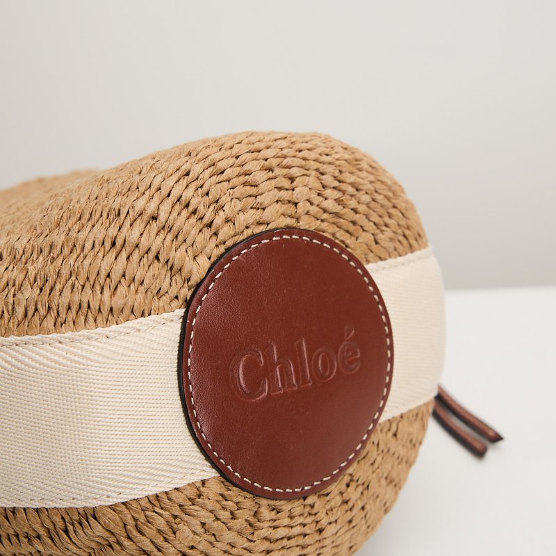 二手Chloé 草編水桶包-7