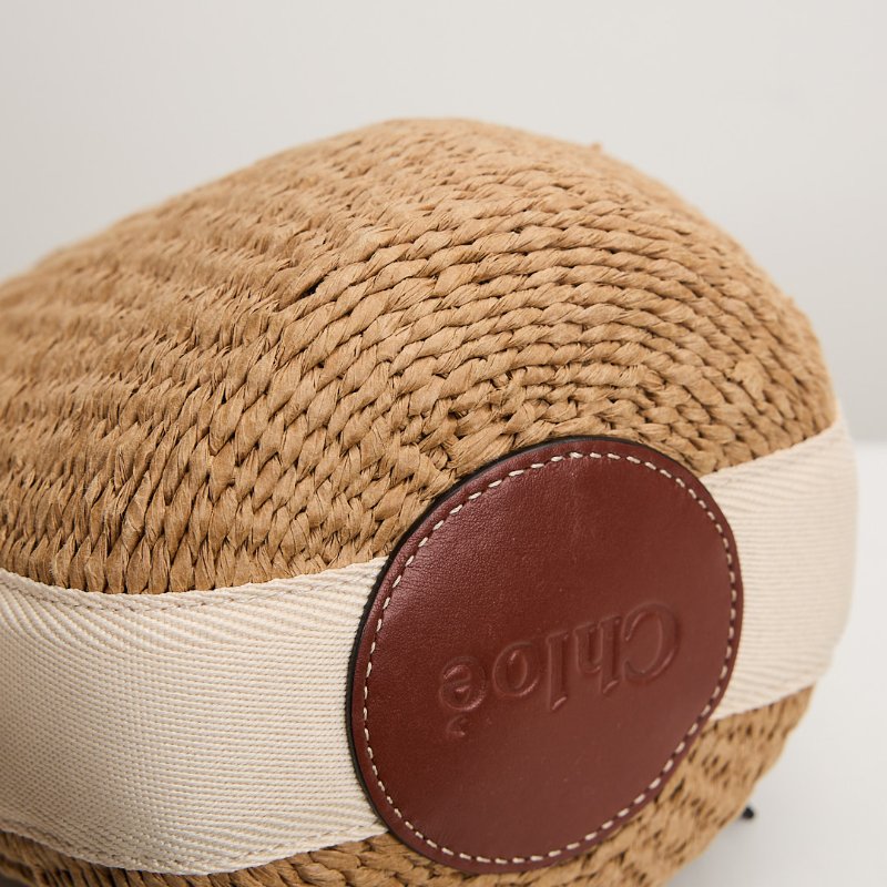 二手Chloé 草編水桶包-8