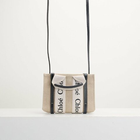 二手Chloé woody tote mini/深藍