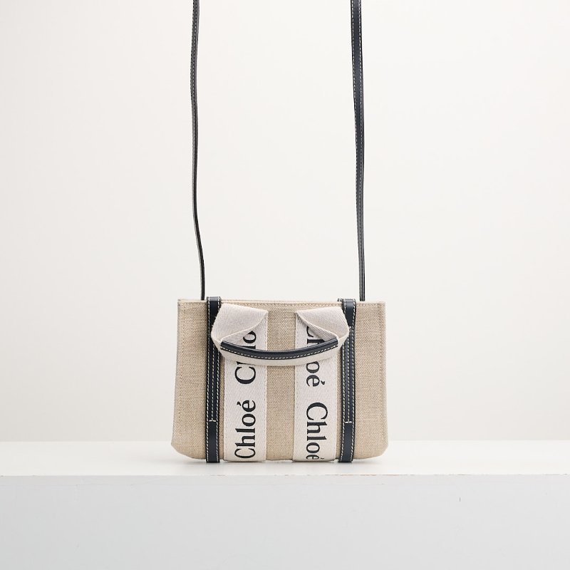 二手Chloé woody tote mini/深藍-0