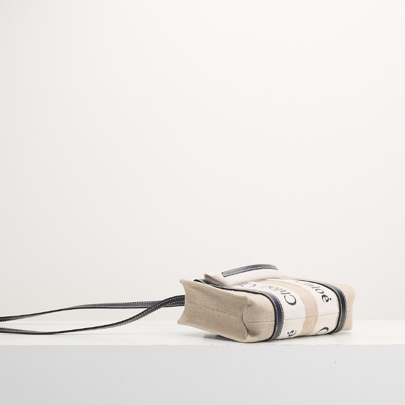 二手Chloé woody tote mini/深藍-2