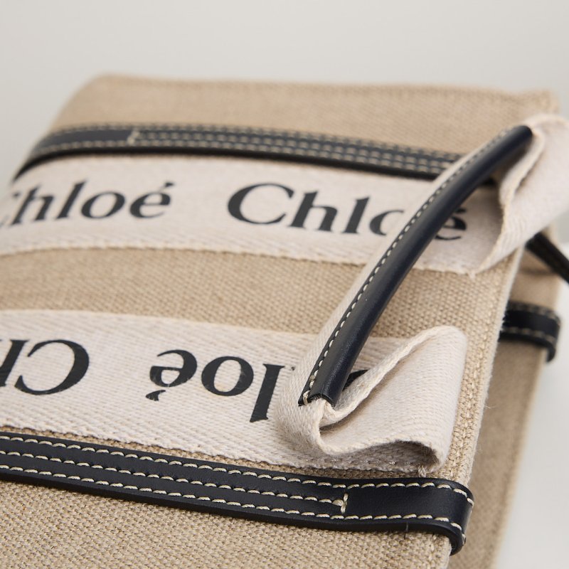 二手Chloé woody tote mini/深藍-4