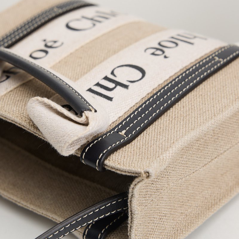 二手Chloé woody tote mini/深藍-5