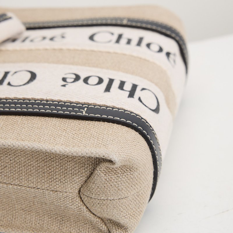 二手Chloé woody tote mini/深藍-6