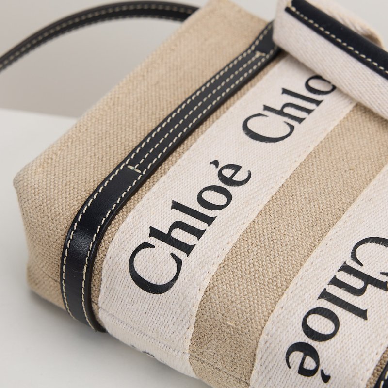 二手Chloé woody tote mini/深藍-9