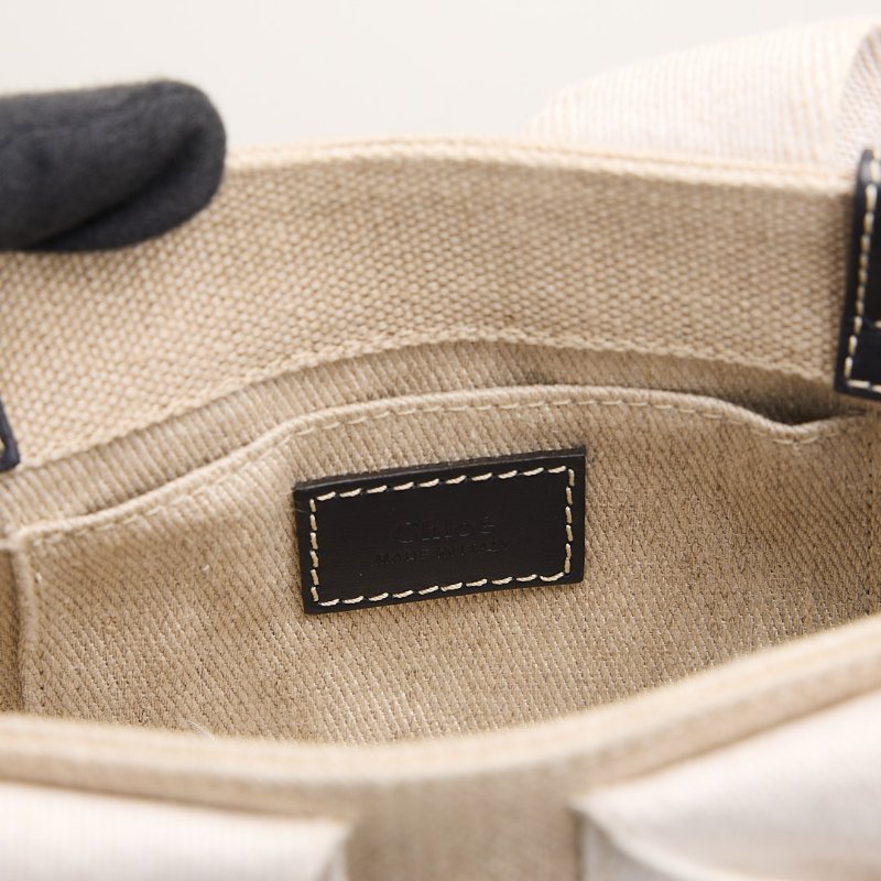 二手Chloé woody tote mini/深藍-12