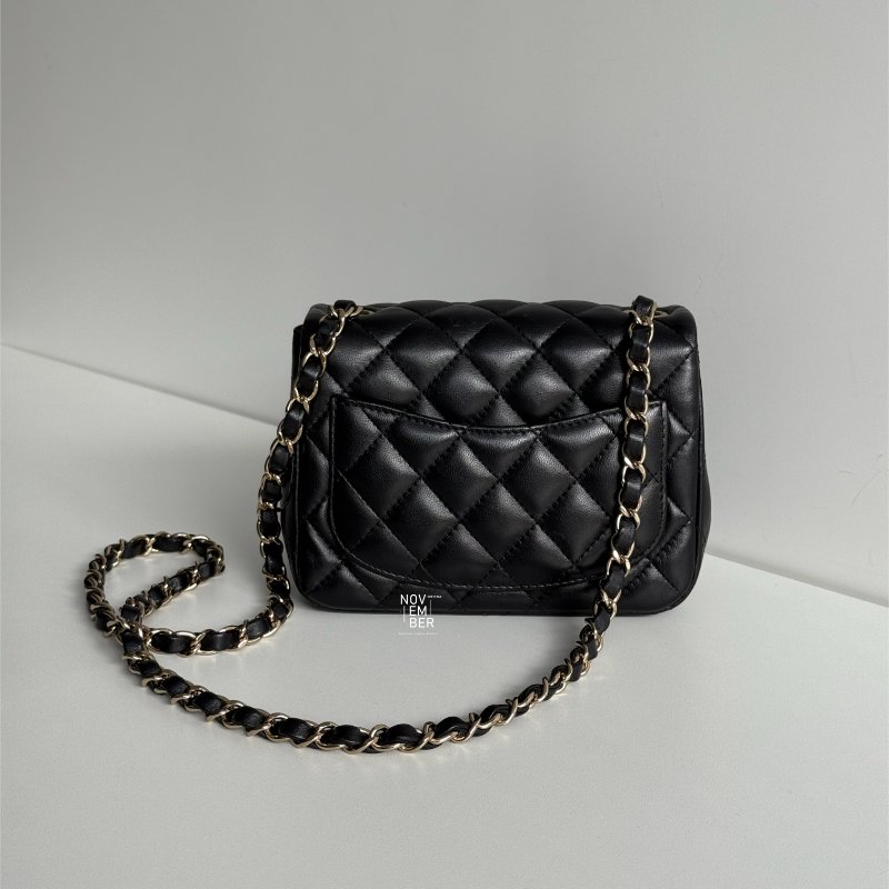 99新🆕 Chanel 香奈兒 方胖 黑色金 芯片款-5