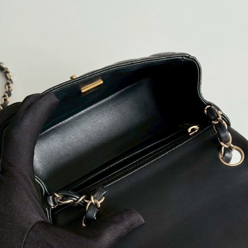 99新🆕 Chanel 香奈兒 方胖 黑色金 芯片款-7