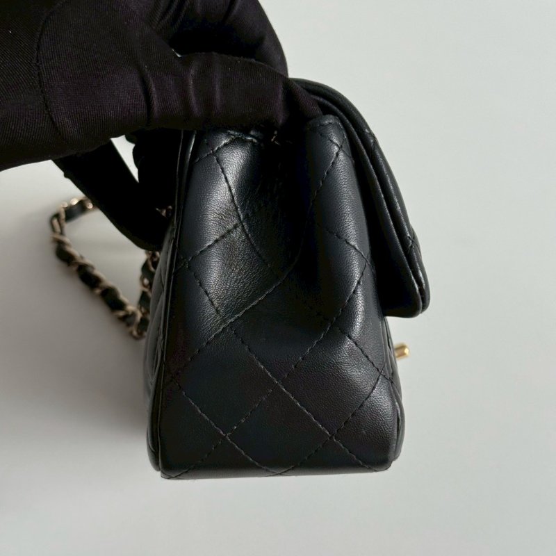 99新🆕 Chanel 香奈兒 方胖 黑色金 芯片款-14