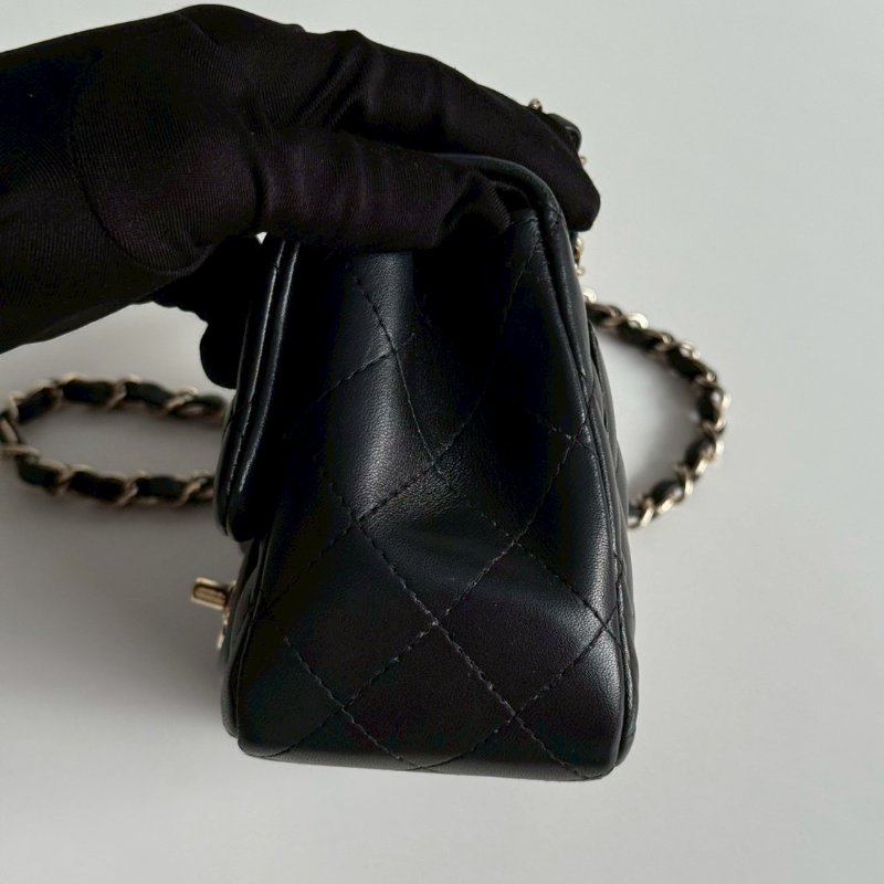 99新🆕 Chanel 香奈兒 方胖 黑色金 芯片款-15