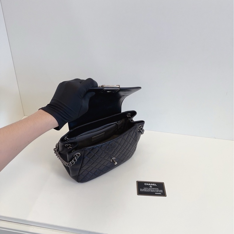 【98新🆕】Chanel leboy tote 黑銀 單肩包-6