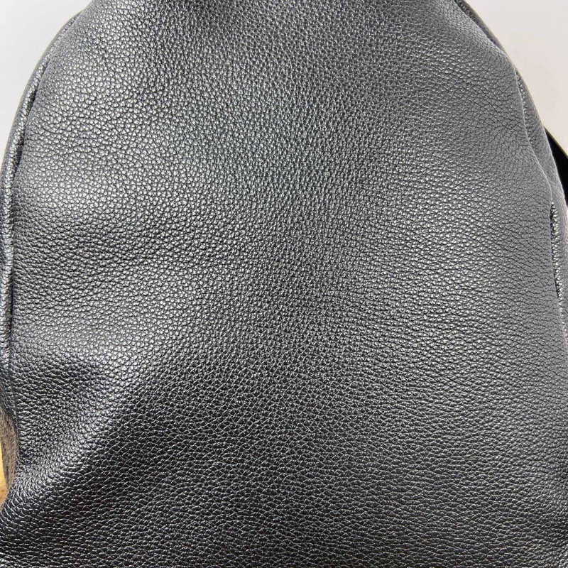 LV黑色全皮壓紋Sorbonne小號背包全皮小書包-1