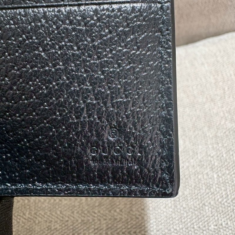 Gucci Off The Grid經典緹花尼龍對開短夾-4