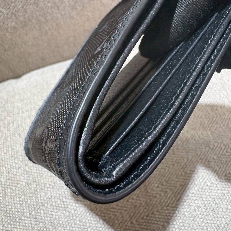 Gucci Off The Grid經典緹花尼龍對開短夾-13