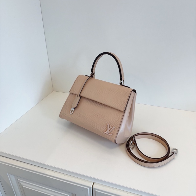 【98新🆕】LV 克魯尼 Cluny BB 水波紋手提包 經典奶茶色 斜挎包-3