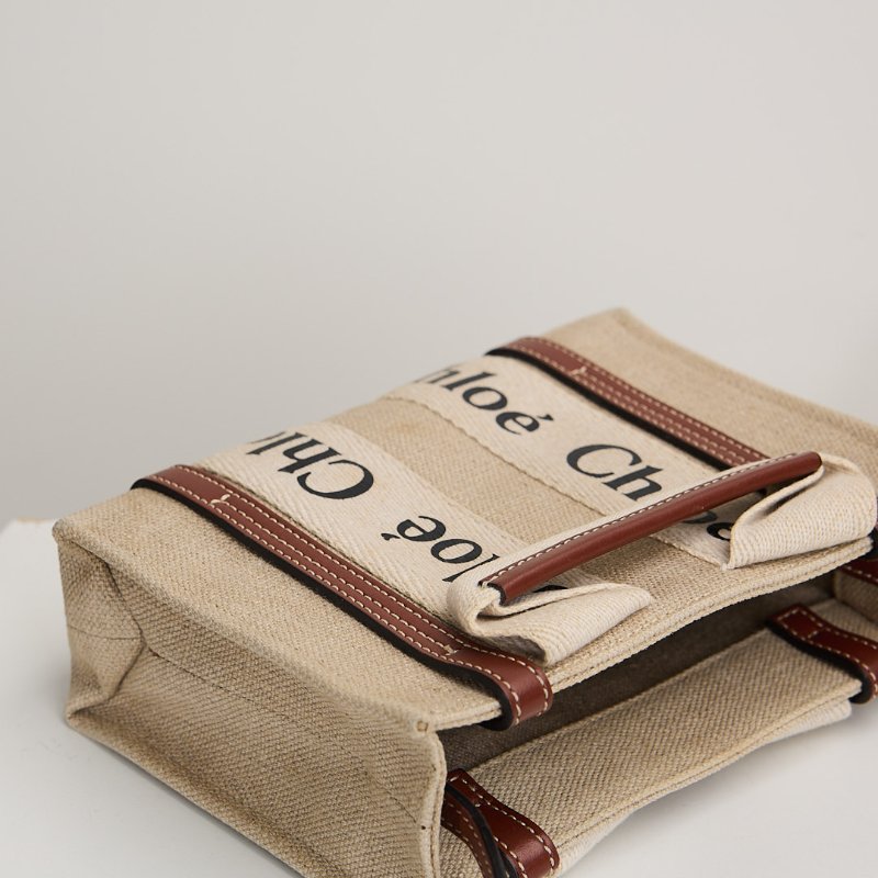 二手Chloé Woody tote mini 棕-4