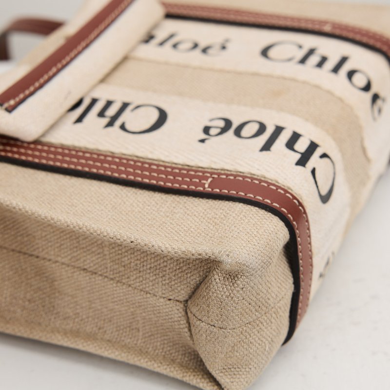二手Chloé Woody tote mini 棕-7